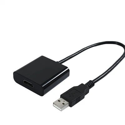 USB 2.{1}} No vīrieša uz standarta HDMI adaptera kabeli