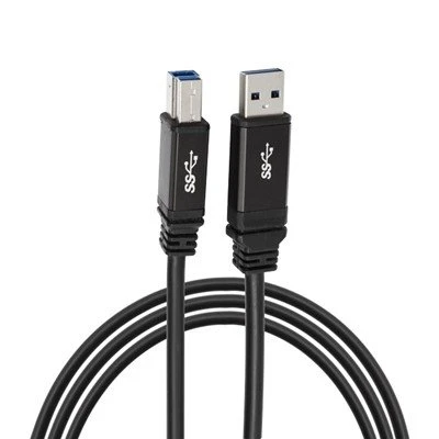 USB 3.0 A vīrs uz USB 3.0 B tipa skenera printera kabelis.