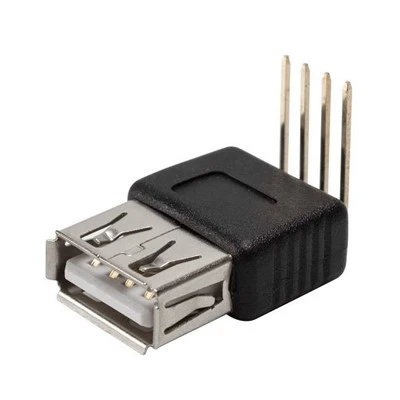 USB A ligzda uz 4Pin 90 grādu PCB termināli