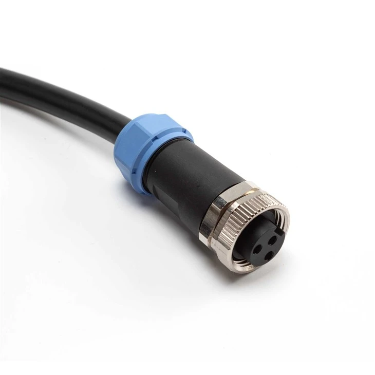 3 Pin M12 Male To Female LED Strip Waterproof Wire And Cable