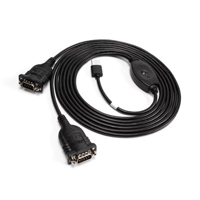 USB A uz Dual RS232 adaptera kabelis ar FTDI mikroshēmu